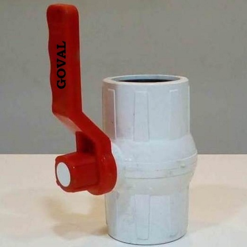 Pp Solid Ball Valve White Ms Patti Handle - Application: Water Pipe Line