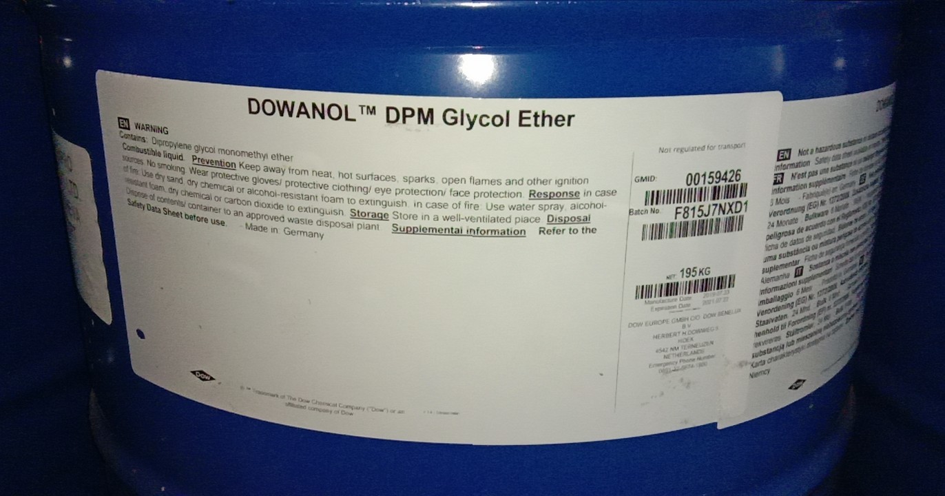 Dowanol Dpm Boiling Point: 190 A C (374 A F)