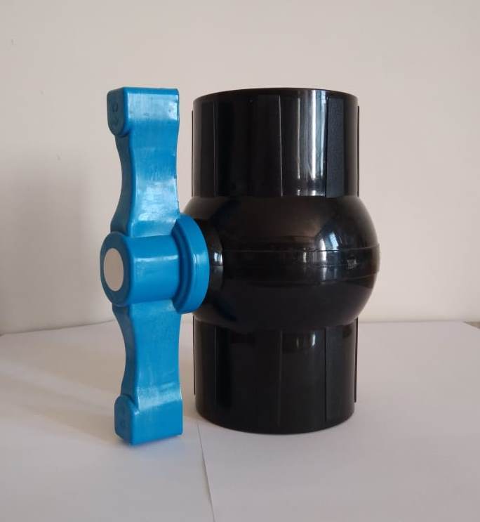 Pp Solid Ball Valve Gray - Application: Water Pipe Line