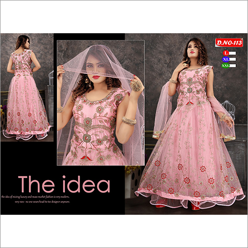 इंडियन लेडीज़ पार्टी वियर लॉन्ग सूट