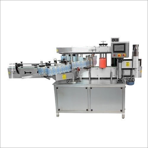 Double Side Sticker Labeling Machine - Metal Construction, Electric Power Source | High Performance, Fully Automatic for Industrial Applications
