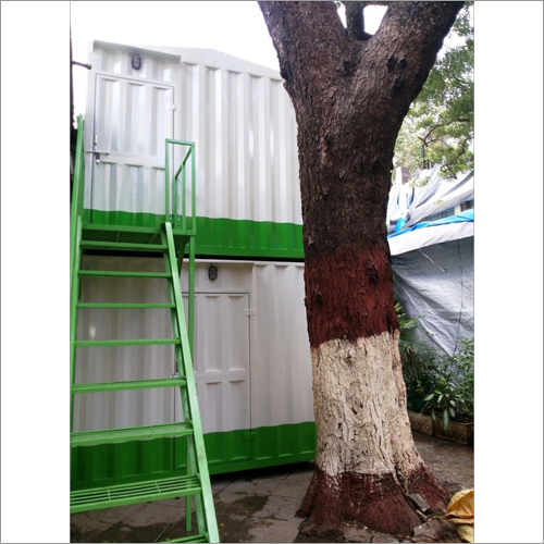 Portable Double Decker Bunk House - Color: White And Blue