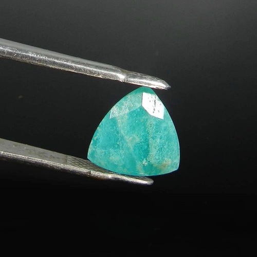 4Mm Amazonite Faceted Trillion Loose Gemstones Grade: Aaa
