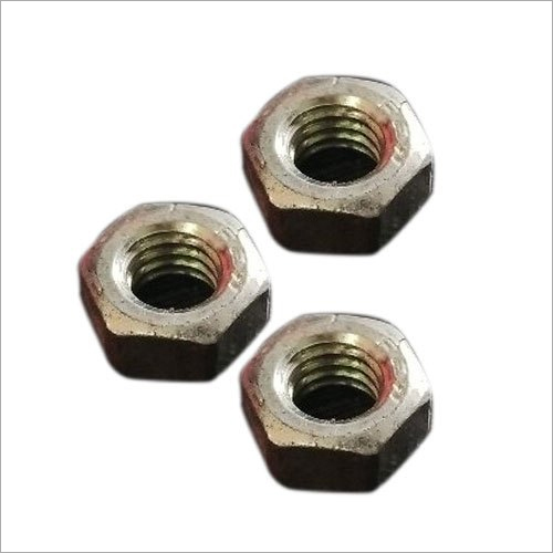 Silver Brass Hex Nut