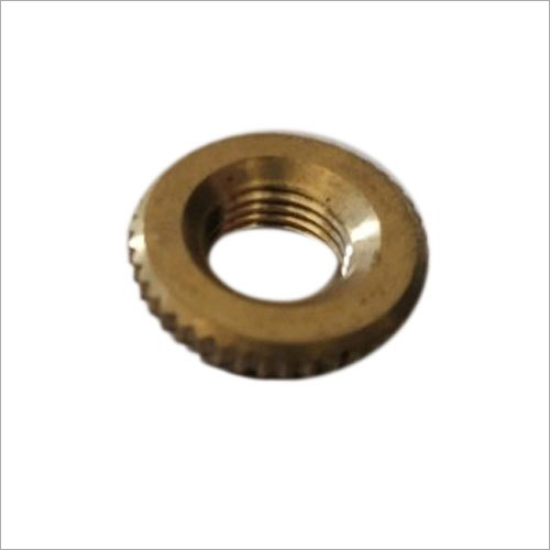Brass Round Nut - Brass Material, Sizes .5 to 4 Inches, Golden Color - Powder Coated Finish, Secure Cable Gland Fastening