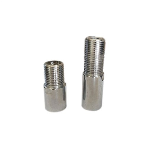 Silver Brass Extension Nipple