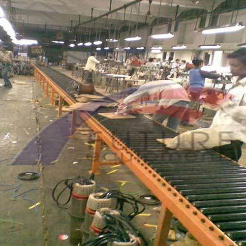 Black And Brown Gravity Conveyor