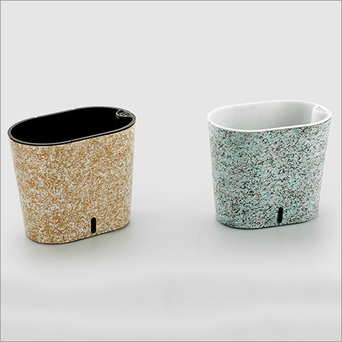 Black Structure Cavender Painted Series Pot