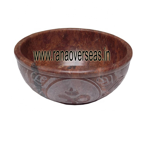 Natural Soapstone Incense Smudge Bowl