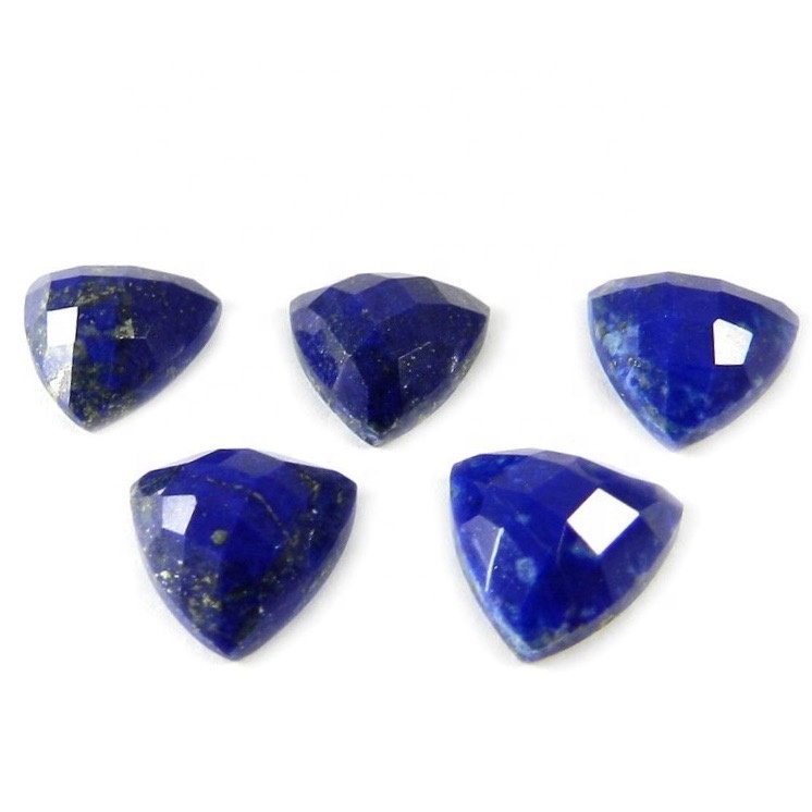 8mm Lapis Lazuli Faceted Trilion Loose Gemstones Grade: Aaa