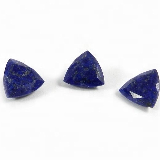 8mm Lapis Lazuli Faceted Trilion Loose Gemstones Grade: Aaa