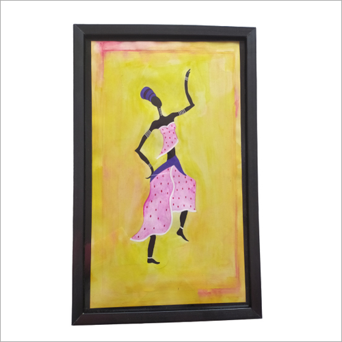 1 A3 अफ्रीकन वारली वॉल पेंटिंग का सेट