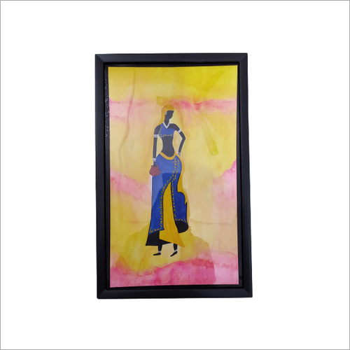 ब्लैक यूवी फिनिश वारली पेंटिंग