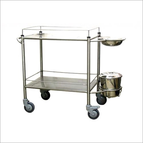 Hospital Dressing Trolley - Stainless Steel, 760 x 460 x 840 mm | Durable Commercial Furniture
