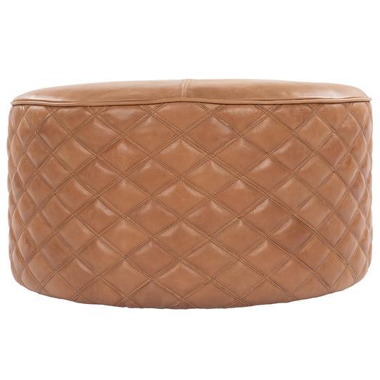 Leather Pouf