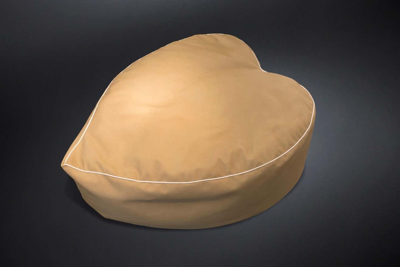 Leather Pouf