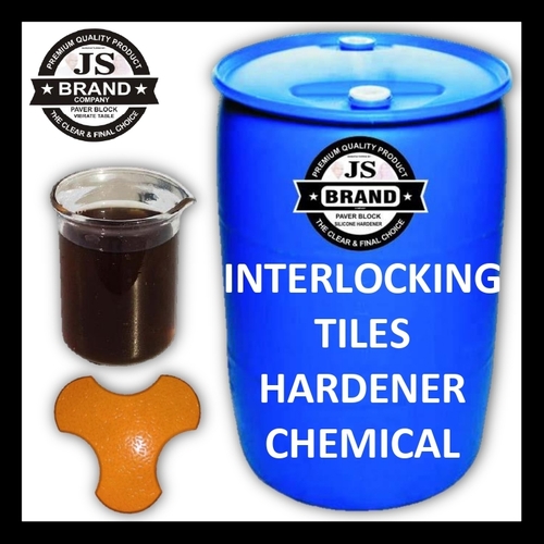 Interlocking Tiles Hardener Chemical - Liquid 40% Purity, Brown Color | High Strength Concrete, Chloride Free, Improved Workability, Fast Setting