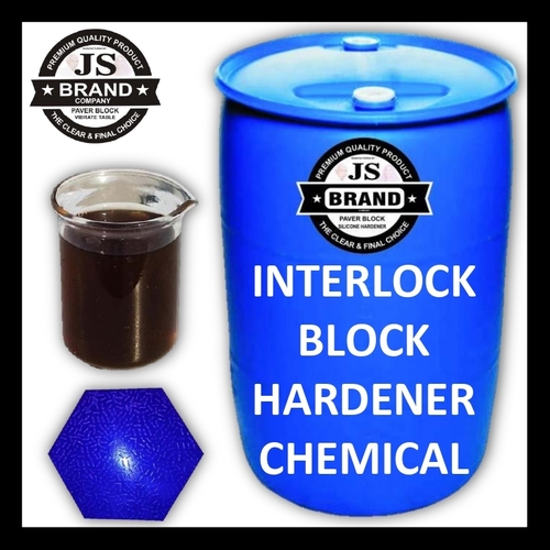 Interlock Block Hardener Chemical - Brown Liquid, 200-300 ml/50 kg , High Strength, Fast Setting, High Early Strength, Chloride Free, Improved Workability