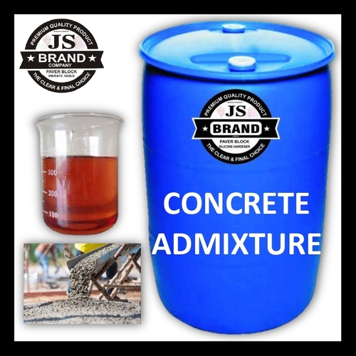 Concrete Admixture - PCE Based Super Plasticizer, 200-300 ml/50 kg, Brown Liquid, pH Level 7, 40% Purity | Improves Workability, Strength, and Surface Finish