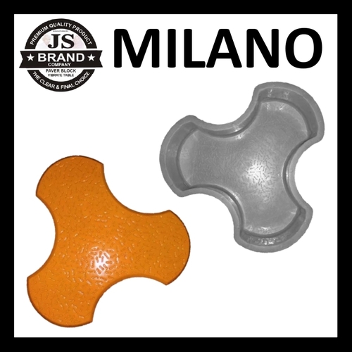 Milano Paver Block Moulds - Plastic, 213 Pieces/100 Sqr. Ft., White | Elastic & Resilient, Non-Stick Inner, Extended Service Life, 170 Grams