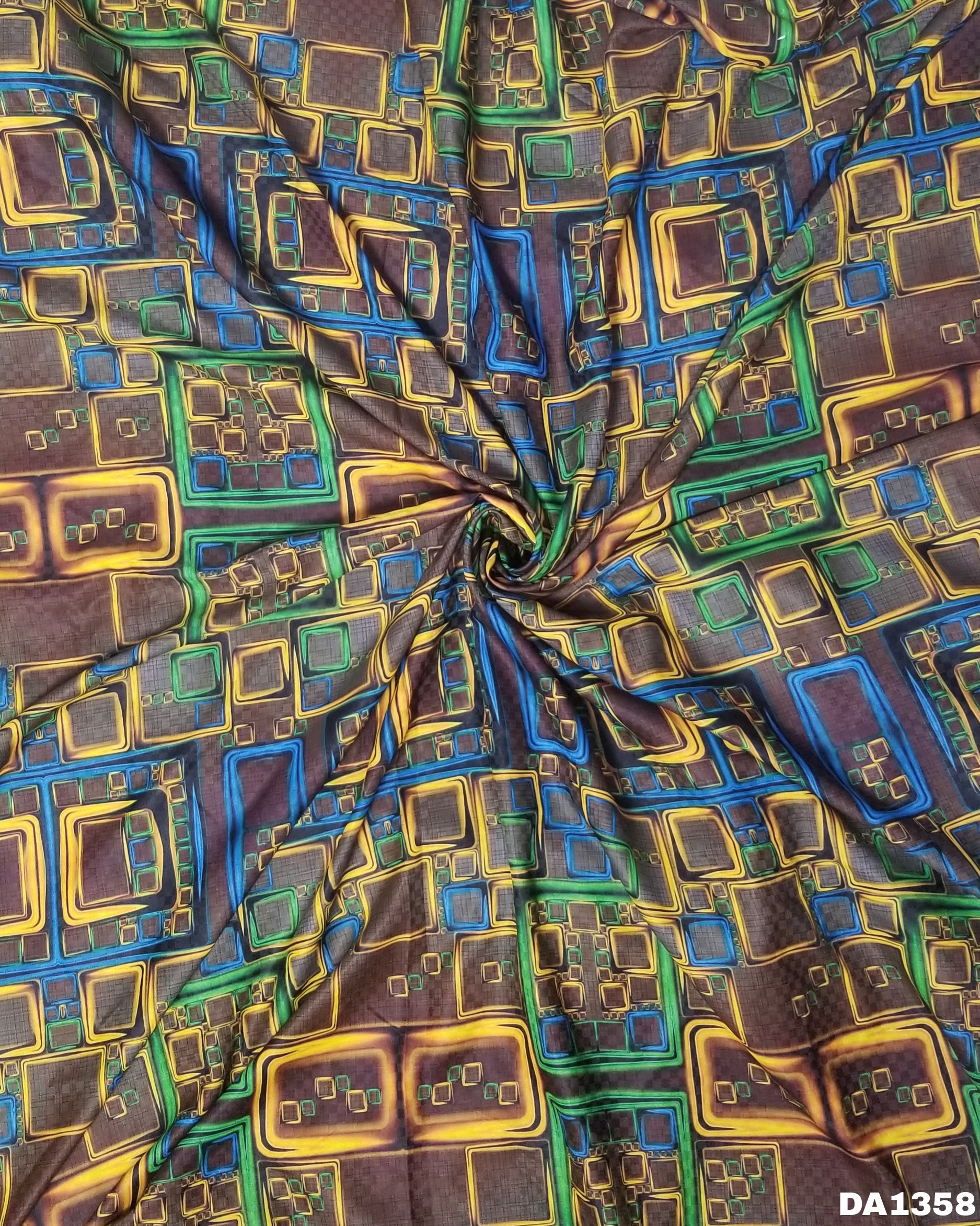 6mm Checks Digital Print Fabric