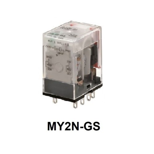 Omron 2 Pole 100/110 Vac Relay My2N-Gs Ac100/110 Output Type: 5 A