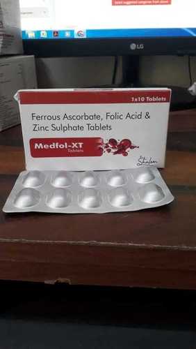 Ferrous Ascorbate Folic Acid And Zinc Tablets