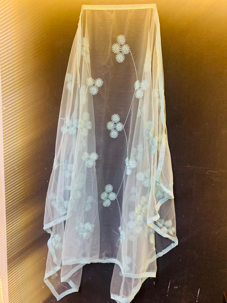 Net Embroidered Dupatta