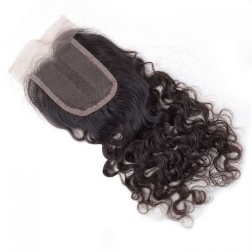 Virgin Indian Natural Lace Closure Hair - 355.6 Mm Remy Human Hair, Natural Color For Women's Versatile Hairstyles