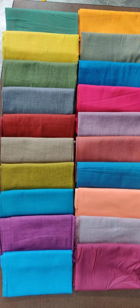 Rayon Fabric - 150 Gsm, 58 Inches Wide, Multiple Colors | Sanforized Finish, Plain Weave Quality