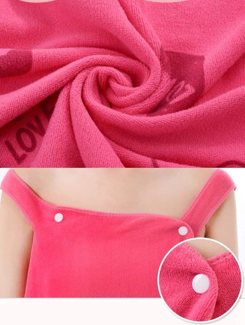 Wearble Bath Towel Womens Lady