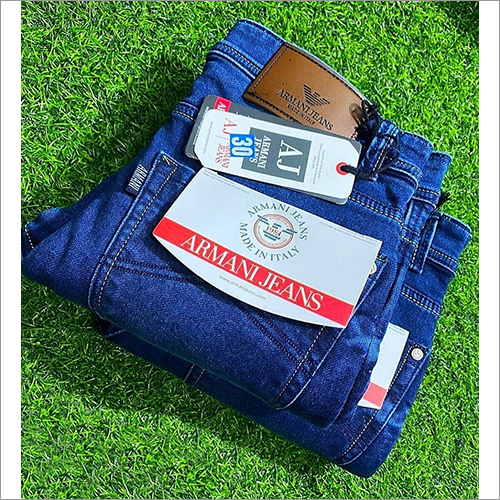 धोने योग्य पुरुषों के लिए गहरे नीले रंग की जींस