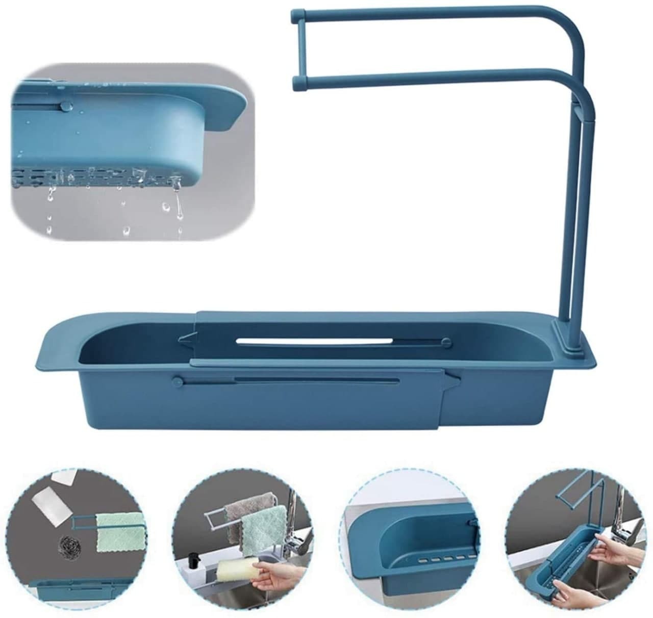 Sink Organizer Holder Dish Cloth Hanger For Kitchen