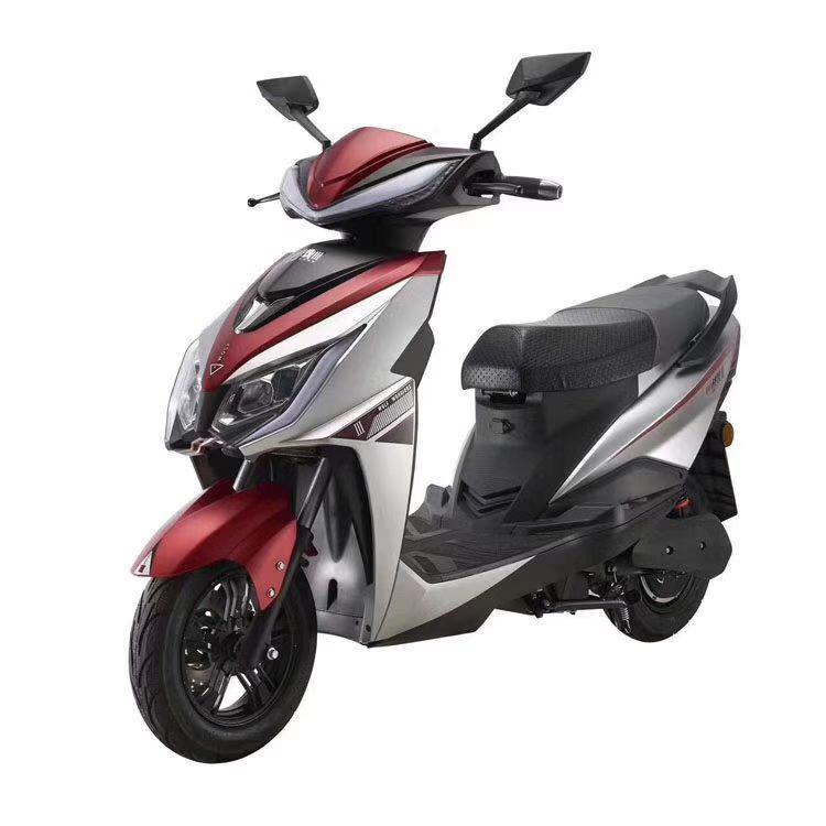 Mehroon & Silver Electric Bike