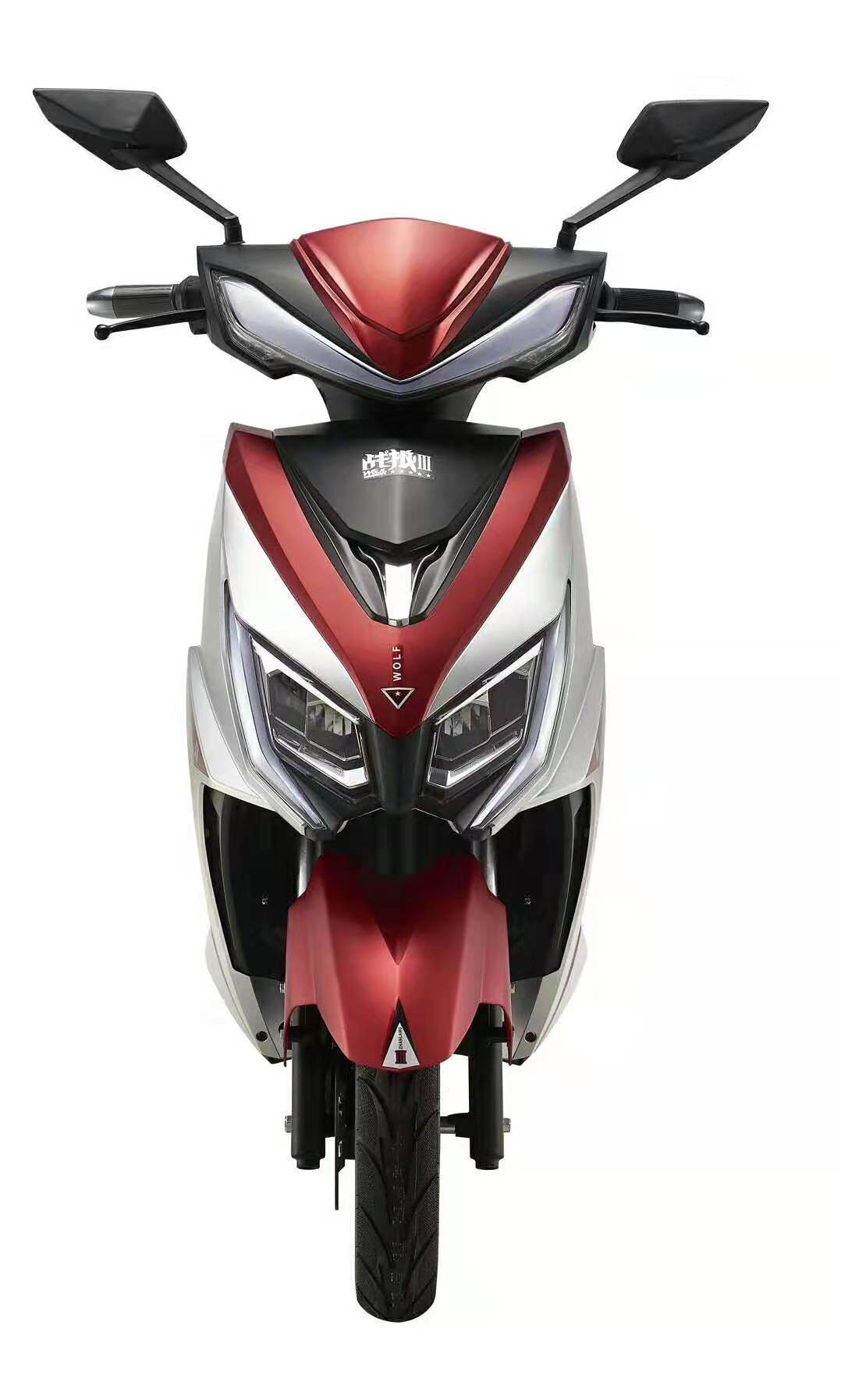 Mehroon & Silver Electric Bike