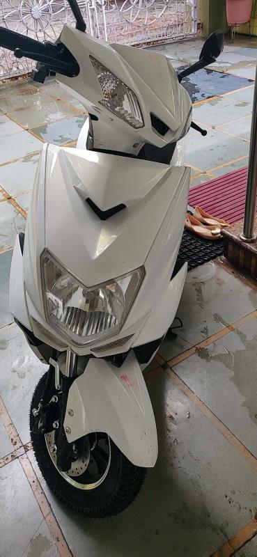 Mehroon & Silver Electric Bike