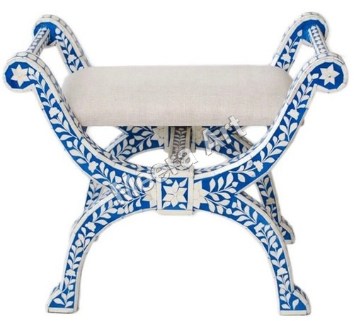 बोन इनले स्टूल