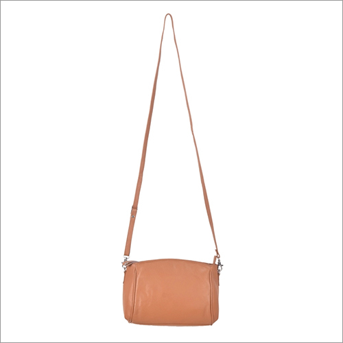 Brown Plain Cross Body Bag