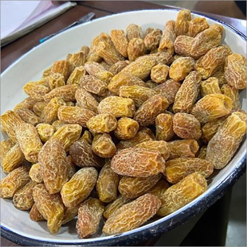 Dry Dates - Organic Dried Variety, Yellow Color, Enriched with Almonds for Enhanced Metabolism and Memory