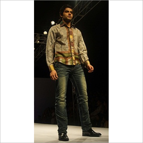 Washable Mens Designer Printed Shirt