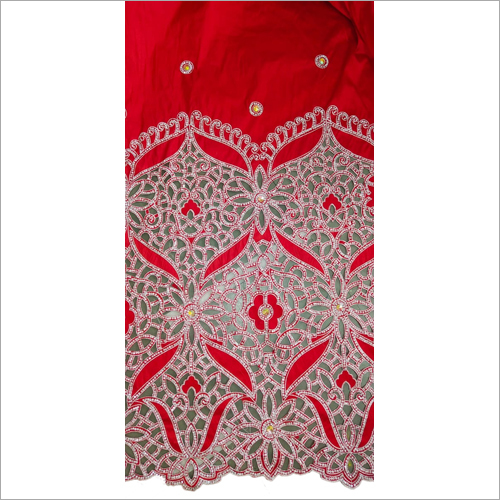 धोने योग्य अफ्रीकी जॉर्ज रेड फैब्रिक