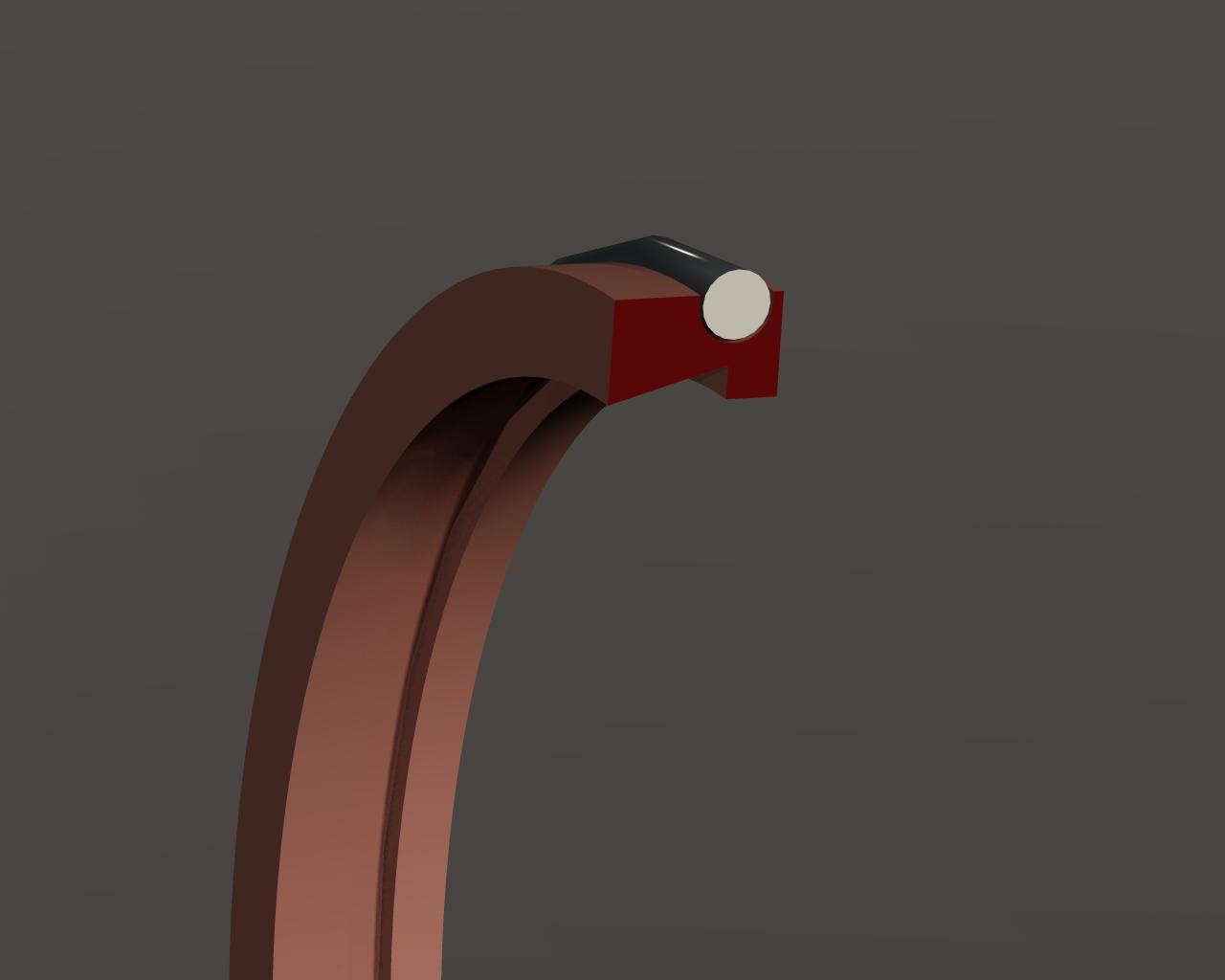 Excluder Wiper Seal - Bronze Filled / Glass Filled Ptfe, 20 To 600 Mm Diameter, Grey Color, -50 To 200°c Temperature Range | Extreme Mud And Ice Applications, High Pressure Resistance Up To 800 Bar, Effective Dirt Excluder