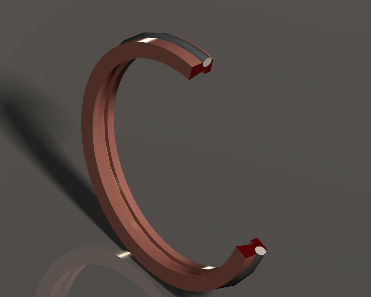 Excluder Wiper Seal - Bronze Filled / Glass Filled Ptfe, 20 To 600 Mm Diameter, Grey Color, -50 To 200°c Temperature Range | Extreme Mud And Ice Applications, High Pressure Resistance Up To 800 Bar, Effective Dirt Excluder