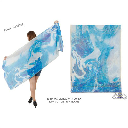 Computer Designed Digital Print Summer Shawls