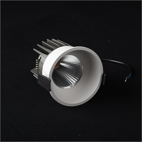 Amara 12w Cob Led Spot Light - Aluminum, Height 76mm, White Powder Coated Finish | Ideal For Residential, Commercial, And Hospitality Use, Low Power Cree Leds