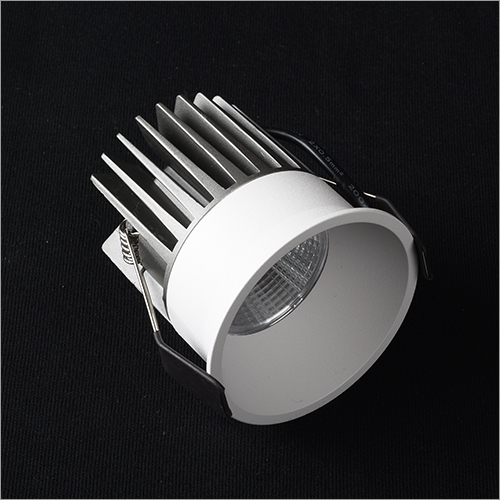 Amara 12w Cob Led Spot Light - Aluminum, Height 76mm, White Powder Coated Finish | Ideal For Residential, Commercial, And Hospitality Use, Low Power Cree Leds