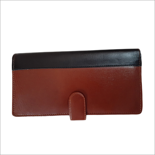 Leather Check Folder - Pu Leather, Small Size, Brown Color | 4 Compartments For Check Books, Passbooks, Passports, Lightweight & Durable Design