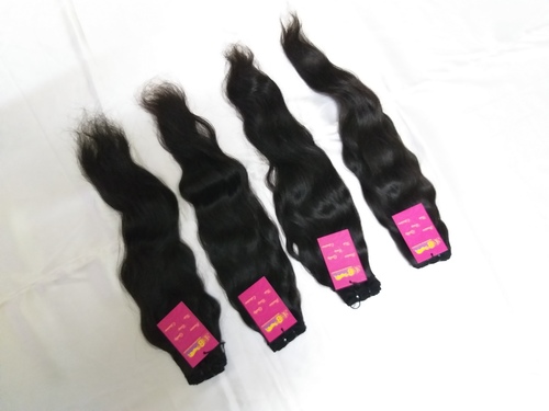 नेचुरल ब्लैक इंडियन वर्जिन क्यूटिकल अलाइंड रॉ मिंक अनप्रोसेस्ड ह्यूमन हेयर बंडल क्लोजर फ्रंटल के साथ