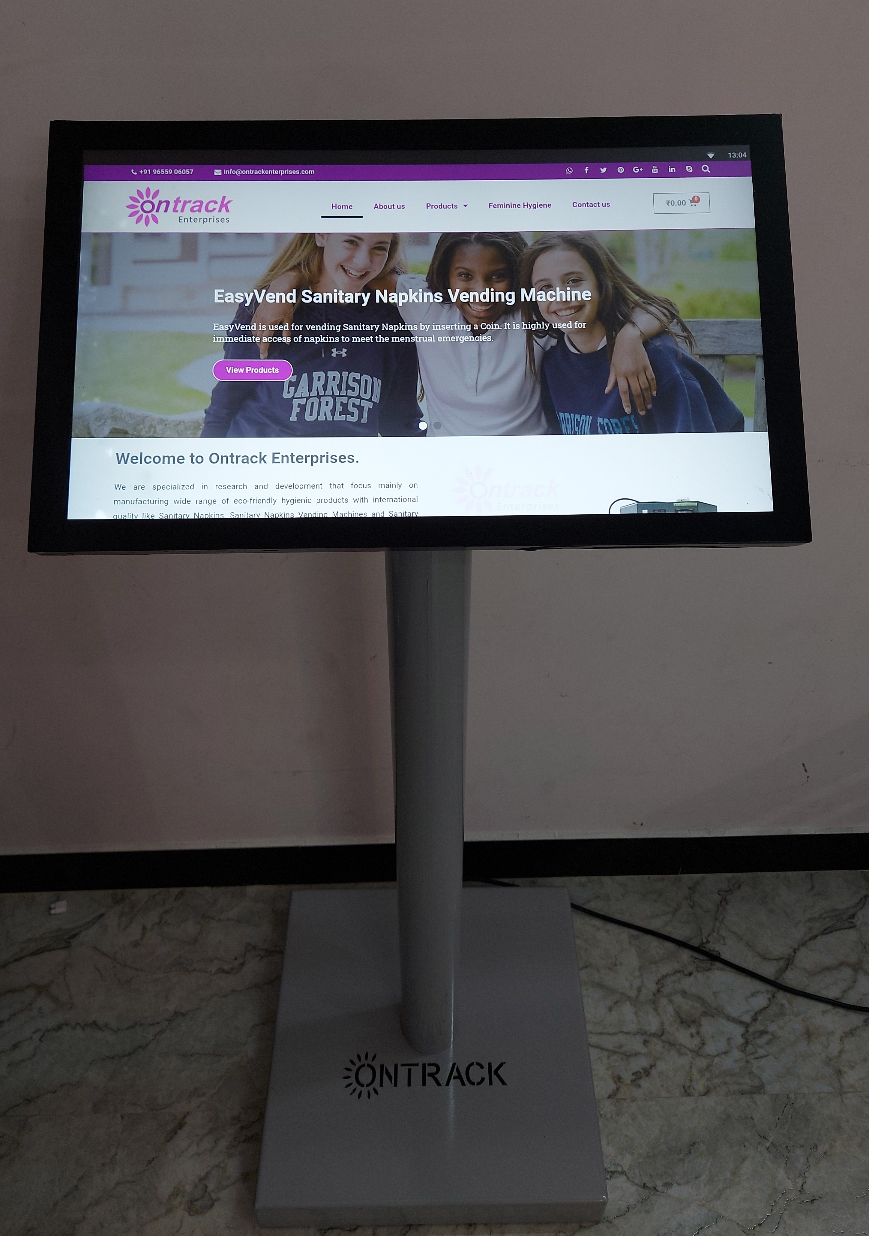 Touch Screen Kiosk - 15 To 75 Inch Screens, Full Hd & 4k Resolution, Customizable Design, Arm/x86 Chipset, Android & Windows Os, Wifi & Ethernet Connectivity, High Quality Multitouch Capacitive Display, Modular Design With Upgradable Memory Up To 64gb