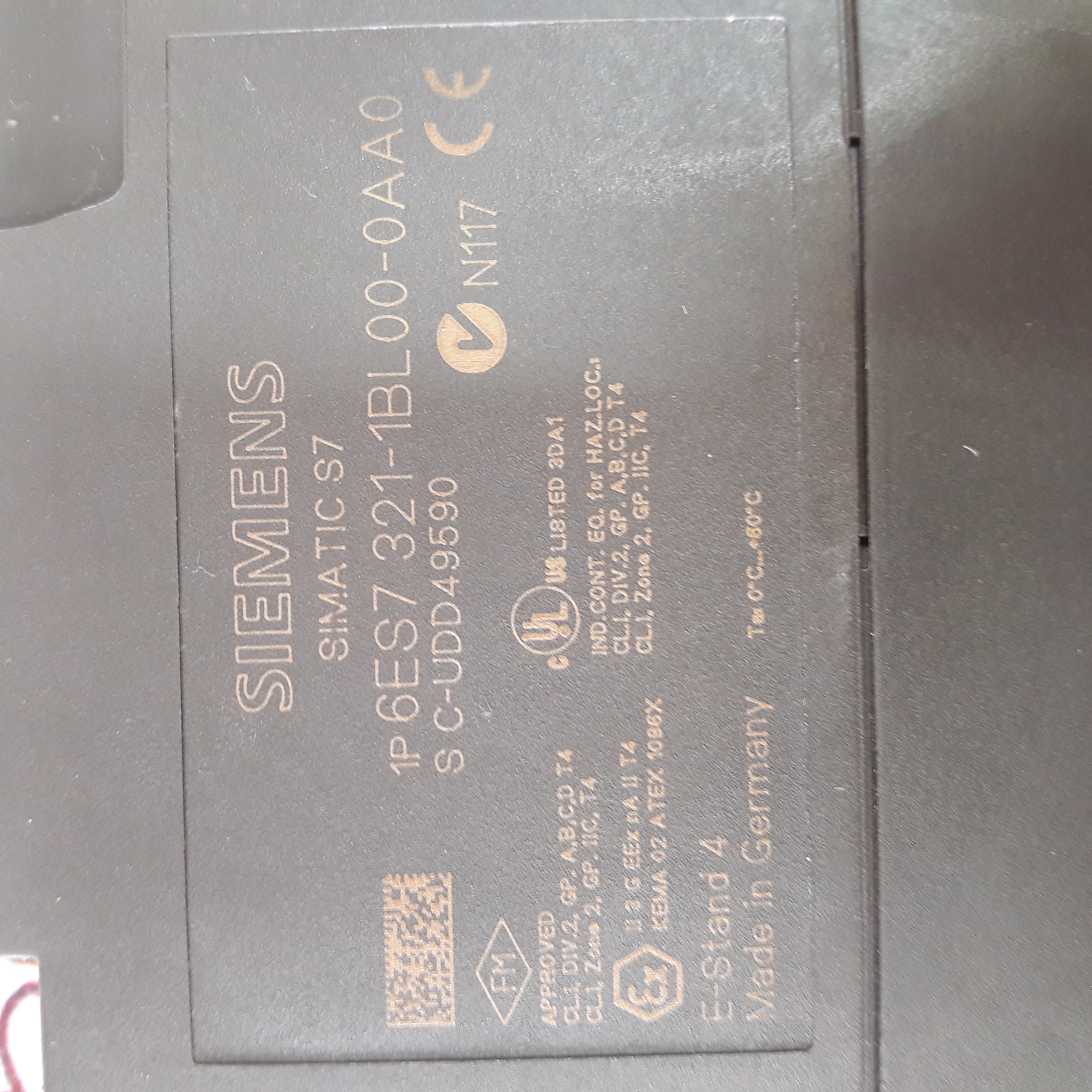 Siemens Simatic S7 6es7 321-1bl00-0aa0